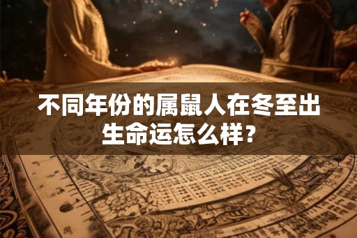 不同年份的属鼠人在冬至出生命运怎么样？