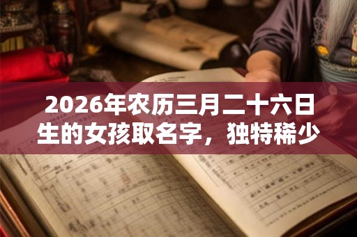 2026年农历三月二十六日生的女孩取名字，独特稀少的女宝宝名字