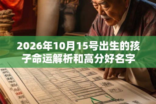2026年10月15号出生的孩子命运解析和高分好名字