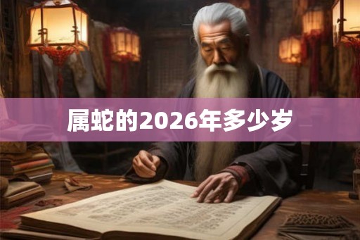 属蛇的2026年多少岁 属蛇的2026年多少岁