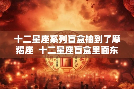 十二星座系列盲盒抽到了摩羯座  十二星座盲盒里面东西怎么做