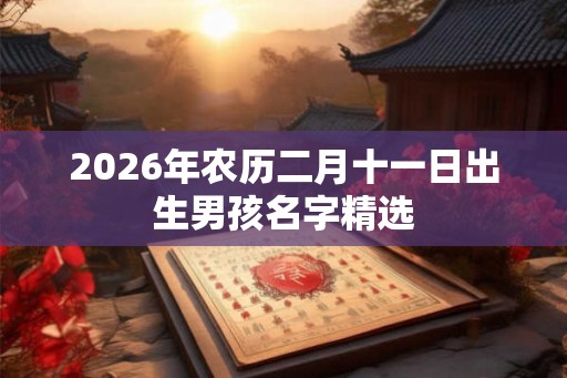 2026年农历二月十一日出生男孩名字精选 2026年农历二月十一日出生男孩名字精选