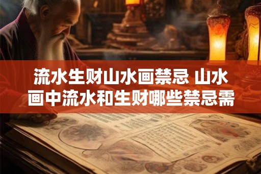 流水生财山水画禁忌 山水画中流水和生财哪些禁忌需避免