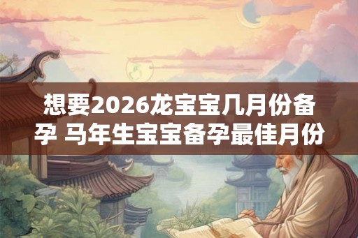 想要2026龙宝宝几月份备孕 马年生宝宝备孕最佳月份