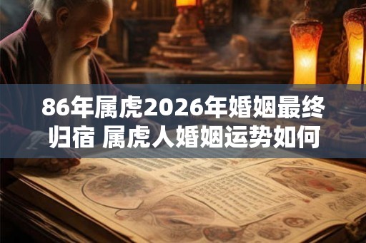 86年属虎2026年婚姻最终归宿 属虎人婚姻运势如何 86年属虎2026年婚姻最终归宿 属虎人婚姻运势如何