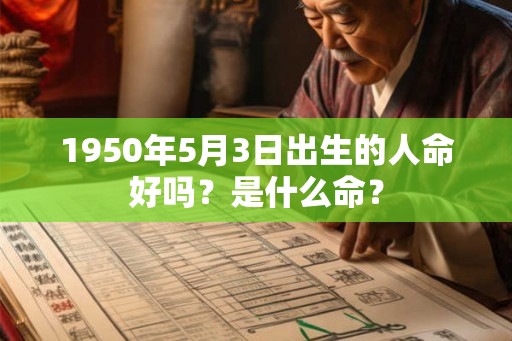 1950年5月3日出生的人命好吗?是什么命? 1950年5月3日出生的人命好吗?是什么命?