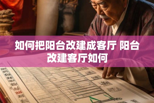 如何把阳台改建成客厅 阳台改建客厅如何