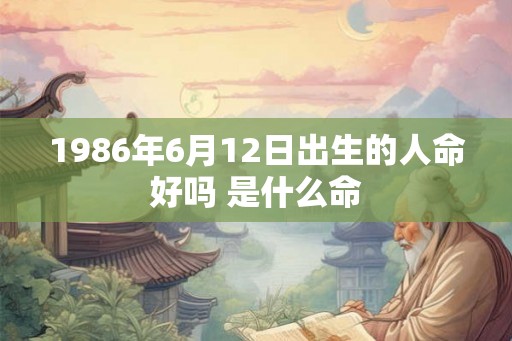 1986年6月12日出生的人命好吗 是什么命
