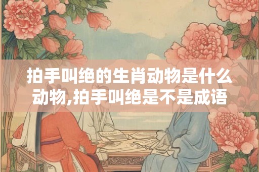 拍手叫绝的生肖动物是什么动物,拍手叫绝是不是成语