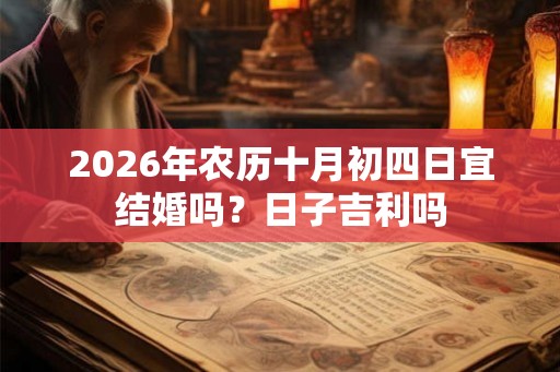 2026年农历十月初四日宜结婚吗?日子吉利吗 2026年农历十月初四日宜结婚吗?日子吉利吗