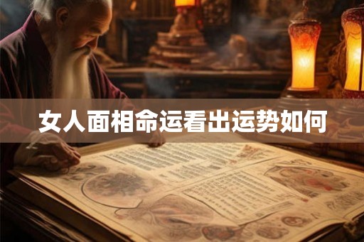 女人面相命运看出运势如何
