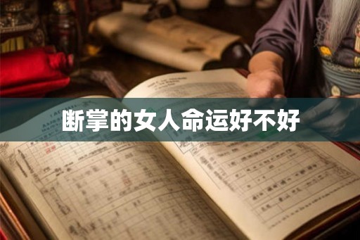 断掌的女人命运好不好