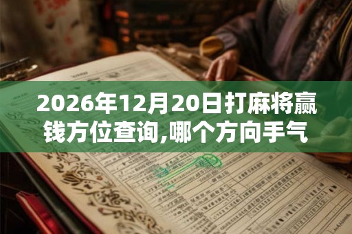 2026年12月20日打麻将赢钱方位查询,哪个方向手气佳