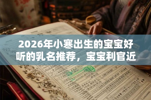 2026年小寒出生的宝宝好听的乳名推荐,宝宝利官近贵? 2026年小寒出生的宝宝好听的乳名推荐,宝宝利官近贵?
