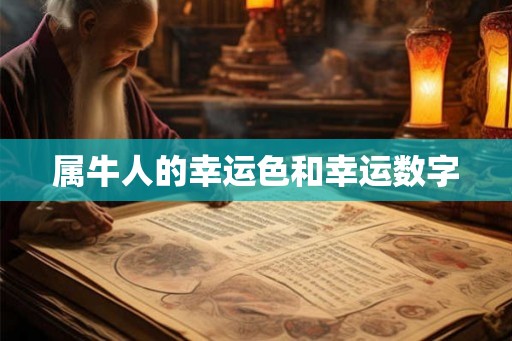 属牛人的幸运色和幸运数字