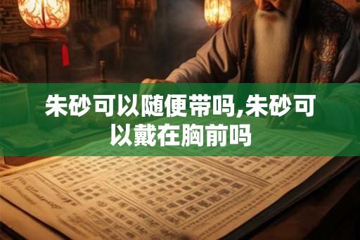 朱砂可以随便带吗,朱砂可以戴在胸前吗