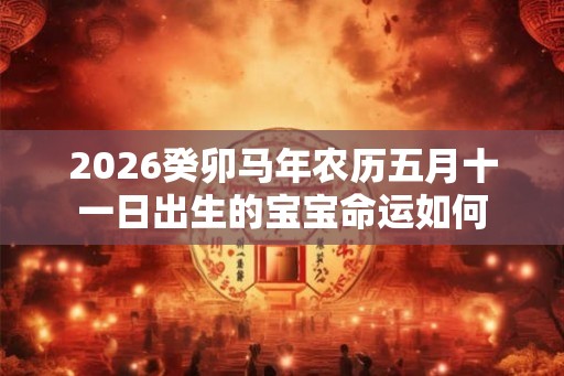 2026癸卯马年农历五月十一日出生的宝宝命运如何 2026癸卯马年农历五月十一日出生的宝宝命运如何