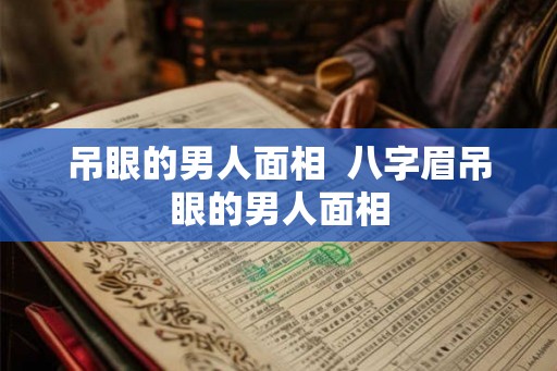 吊眼的男人面相  八字眉吊眼的男人面相