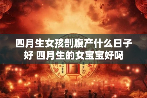 四月生女孩剖腹产什么日子好 四月生的女宝宝好吗