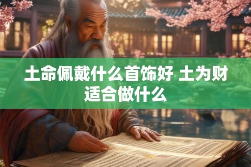 土命佩戴什么首饰好 土为财适合做什么
