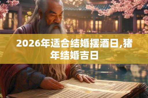 2026年适合结婚摆酒日,猪年结婚吉日