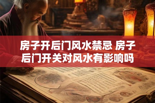 房子开后门风水禁忌 房子后门开关对风水有影响吗