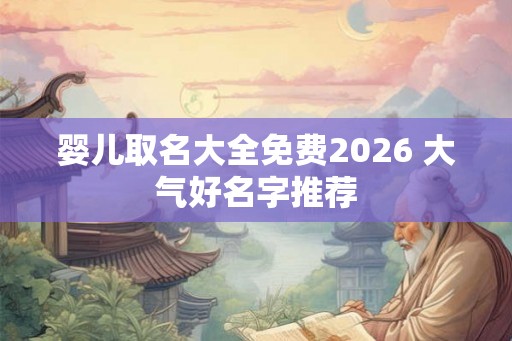婴儿取名大全免费2026 大气好名字推荐