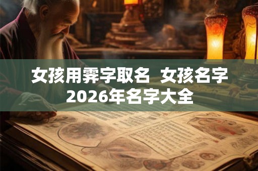 女孩用霁字取名 女孩名字2026年名字大全 女孩用霁字取名 女孩名字2026年名字大全