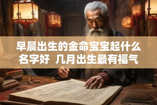 早晨出生的金命宝宝起什么名字好 几月出生最有福气 早晨出生的金命宝宝起什么名字好 几月出生最有福气