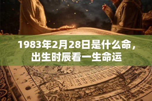1983年2月28日是什么命，出生时辰看一生命运