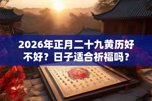 2026年正月二十九黄历好不好?日子适合祈福吗? 2026年正月二十九黄历好不好?日子适合祈福吗?