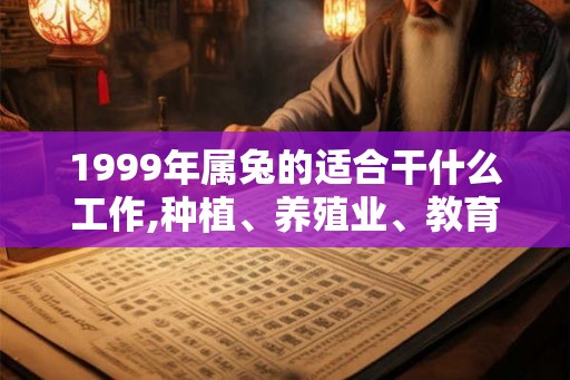 1999年属兔的适合干什么工作,种植、养殖业、教育等