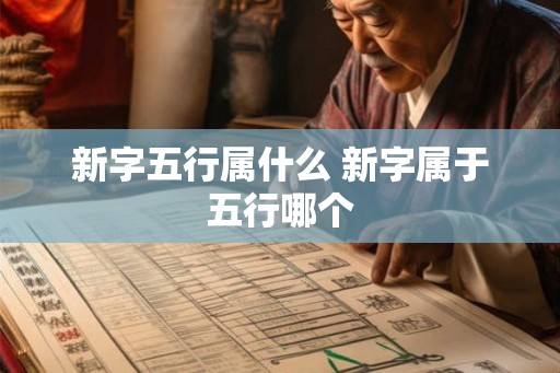 新字五行属什么 新字属于五行哪个