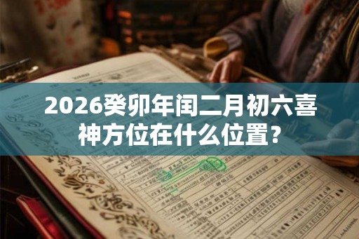 2026癸卯年闰二月初六喜神方位在什么位置？