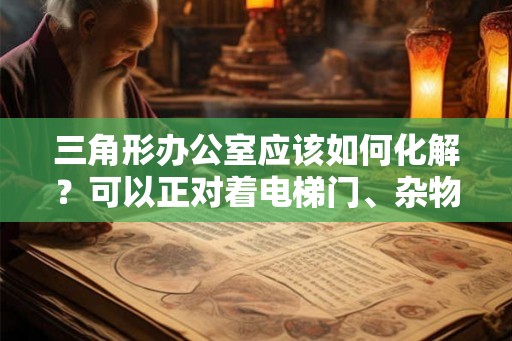 三角形办公室应该如何化解？可以正对着电梯门、杂物间门吗？