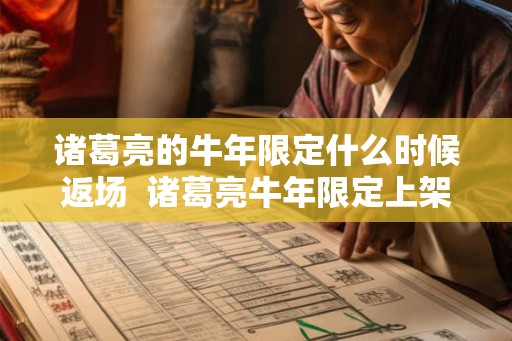 诸葛亮的牛年限定什么时候返场  诸葛亮牛年限定上架时间