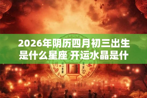 2026年阴历四月初三出生是什么星座 开运水晶是什么