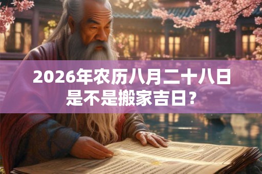 2026年农历八月二十八日是不是搬家吉日? 2026年农历八月二十八日是不是搬家吉日?