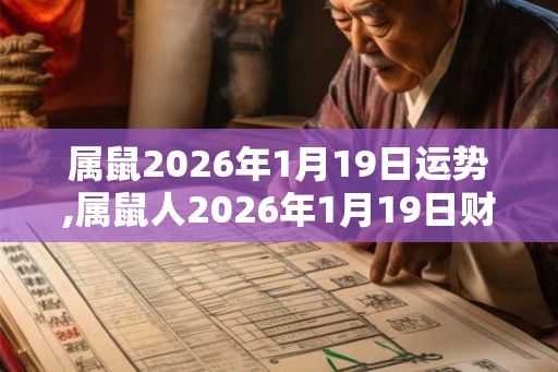 属鼠2026年1月19日运势,属鼠人2026年1月19日财运,生肖鼠2026年1月19日运势