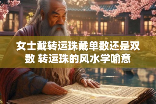 女士戴转运珠戴单数还是双数 转运珠的风水学喻意