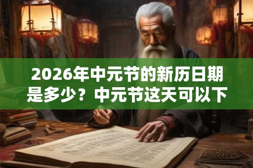 2026年中元节的新历日期是多少？中元节这天可以下葬吗？