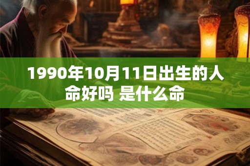 1990年10月11日出生的人命好吗 是什么命