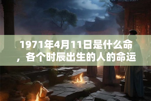 1971年4月11日是什么命,各个时辰出生的人的命运 1971年4月11日是什么命,各个时辰出生的人的命运