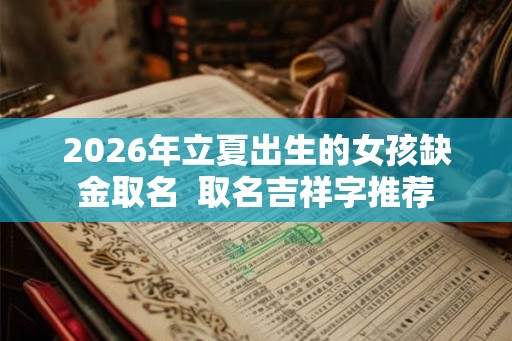 2026年立夏出生的女孩缺金取名  取名吉祥字推荐