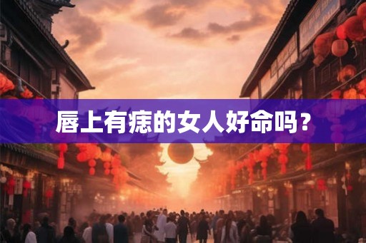 唇上有痣的女人好命吗? 唇上有痣的女人好命吗?