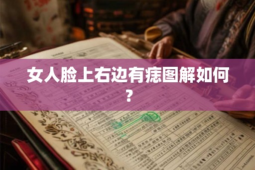 女人脸上右边有痣图解如何？