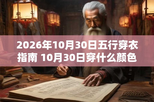 2026年10月30日五行穿衣指南 10月30日穿什么颜色衣服