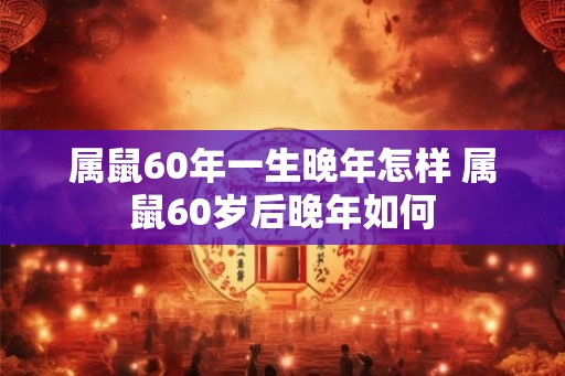属鼠60年一生晚年怎样 属鼠60岁后晚年如何