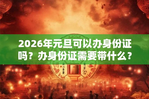 2026年元旦可以办身份证吗？办身份证需要带什么？