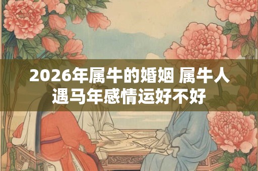 2026年属牛的婚姻 属牛人遇马年感情运好不好 2026年属牛的婚姻 属牛人遇马年感情运好不好